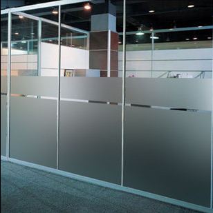 磨砂玻璃隔断效果图 磨砂玻璃隔断效果图